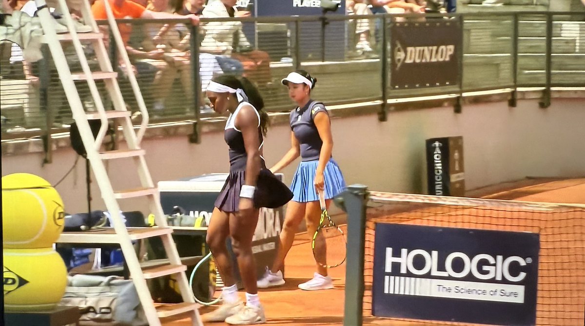 GroundPasspod's tweet image. Oh and Coco Gauff and Alex Eala are on court playing doubles! Team name is Coachella will not be taking other suggestions 😅 Thanks to Cam of Tennis Talk for naming the team.
#IBI25