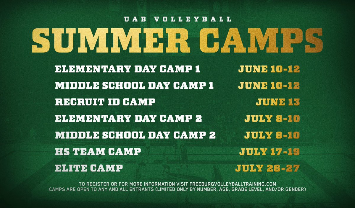 One month away from our first camp date! Sign up with the link below 🏐🔥

🔗 freeburgvolleyballtraining.com

#WinAsOne