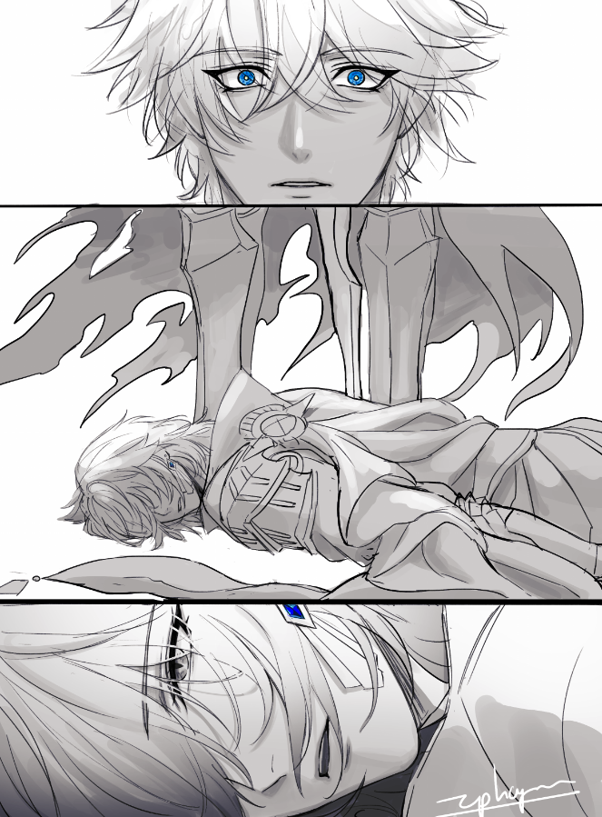 とりあえずファイちゃんの傷つき顔と殿下の顔が描きたかったかだけ 