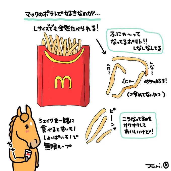 マックのシナシナしてるポテト大好きなんだよね 