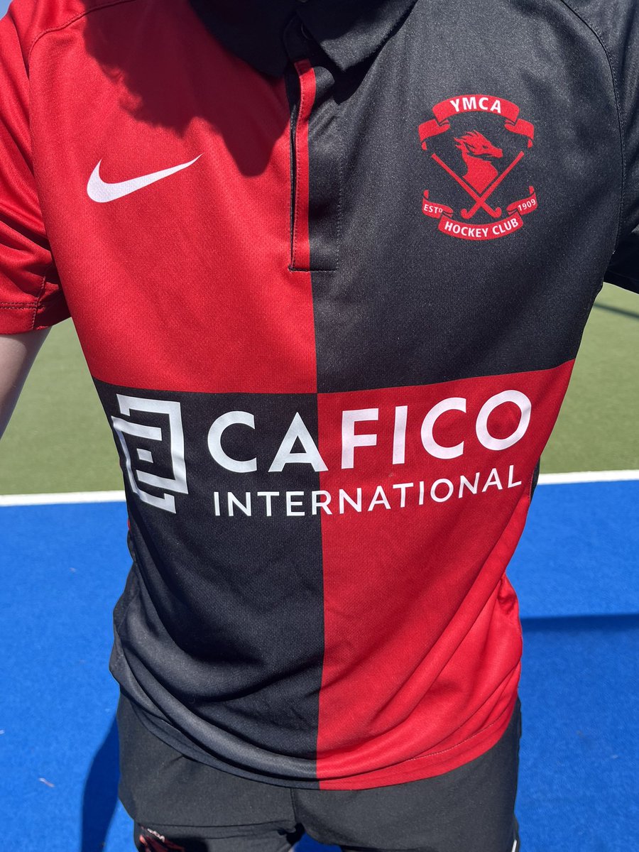 YMCAHC's tweet photo. Thanks to YMs prime sponsor @CaficoInt for their support this season which ends with  YM M1s competing in @irishhockey Irish Senior Cup final today against @lisnagarveyhc up in Grange Road.    Thanks to @CushWake Ireland for sponsoring the snazzy new warm up tops https://t.co/SLog4k2pVX