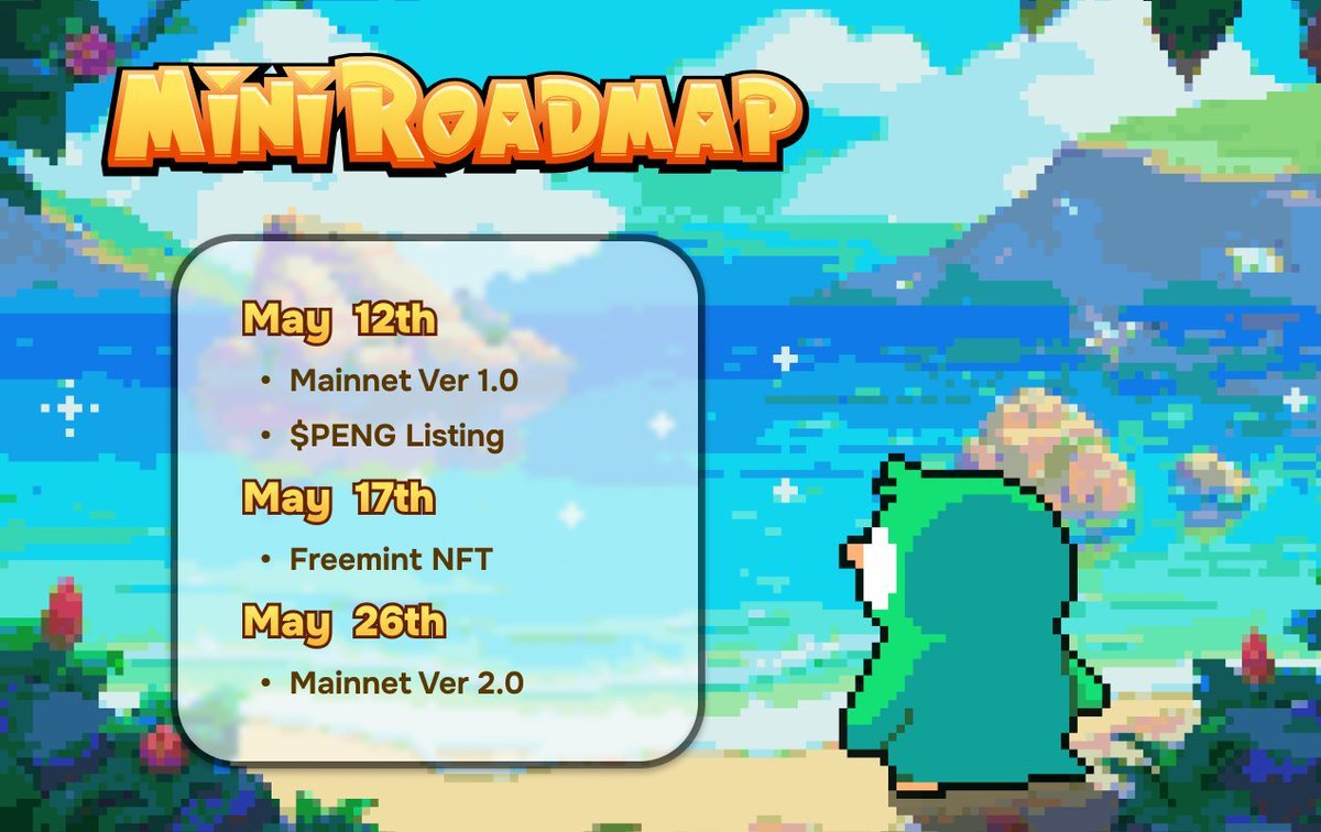 Follow the @gacha_peng right now.

There’s a FREE MINT NFT coming on May 17th
Only 1,000 supply
and holders will passively earn $PENG

Also check out the other key dates attached
