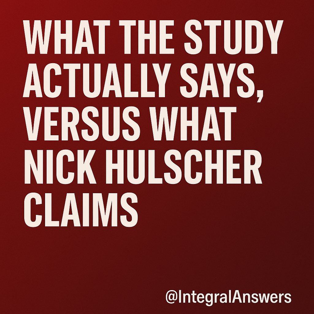 1/ Nick Hulscher is at it again—claiming a rat study “proves” COVID mRNA vaccines destroy 60% of women’s egg supply.

Let’s walk through what the study actually says—and what it doesn’t.

Spoiler: It says nothing about women, fertility, or a 60% loss.