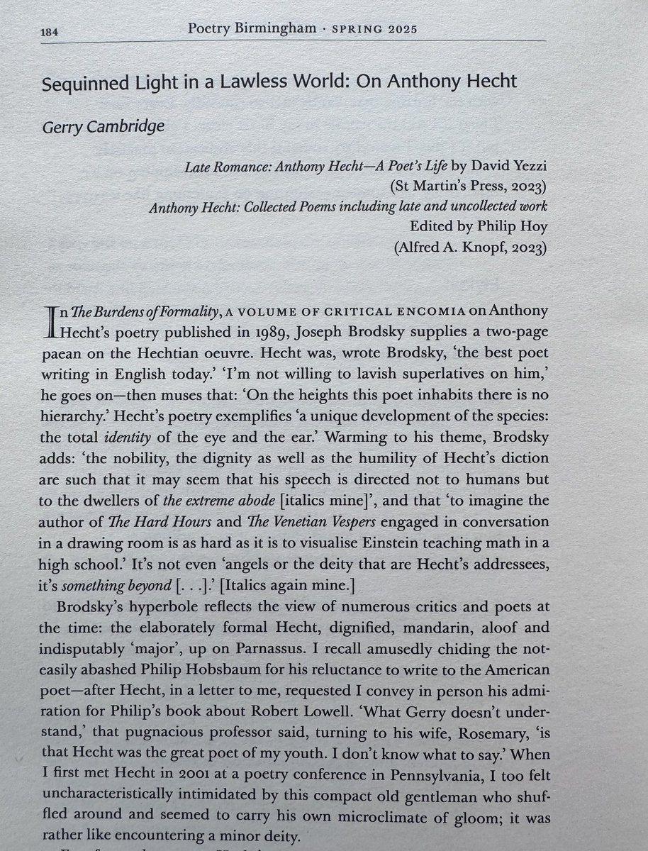 The Dark Horse (@thedarkhorsemag) on Twitter photo This compendious new issue of one of the more interesting poetry journals out there, <a href="/naushsabah/">Naush Sabah</a>’s PBLJ—which I was v pleased to typeset & in which I have a 7,000-word review-essay on Anthony Hecht, & a poem. Lots of other, & pleasingly various, work too! Recommended. 👏👏 This compendious new issue of one of the more interesting poetry journals out there, <a href="/naushsabah/">Naush Sabah</a>’s PBLJ—which I was v pleased to typeset & in which I have a 7,000-word review-essay on Anthony Hecht, & a poem. Lots of other, & pleasingly various, work too! Recommended. 👏👏