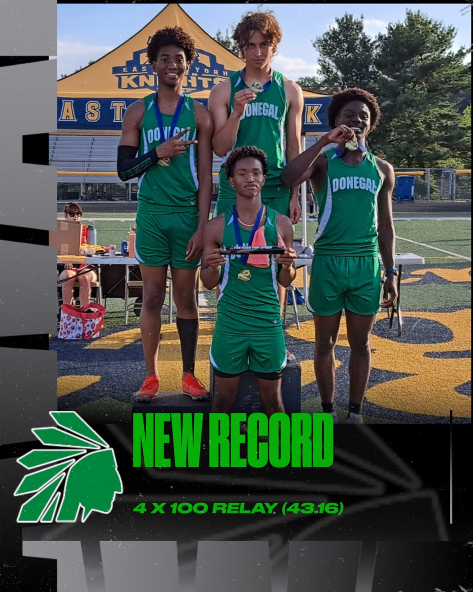 It's official, we have a new school record for the 4x100 relay set by Galkin, Akinrinwoye, Wagstaff, and Wagstaff with a time of 43.16 seconds. 

Congratulations!