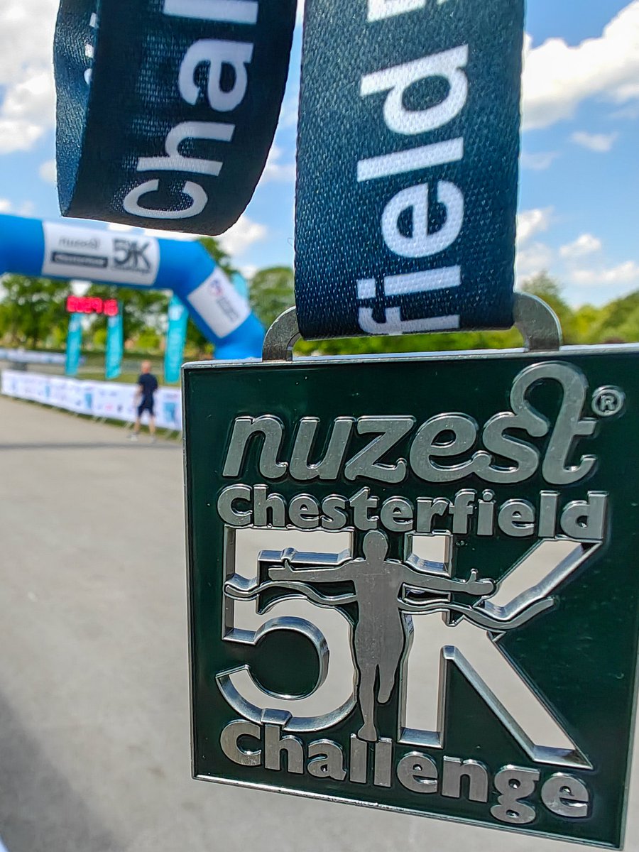 Completed the  <a href="/nuzest_europe/">Nuzest UK & Europe</a> 5k today in <a href="/chesterfielduk/">Chesterfield</a>.

Great atmosphere on a lovely day.

Looking forward to the <a href="/RedbrikChes10k/">Redbrik Foundation Chesterfield 10k</a> tomorrow and it is a pleasure that <a href="/DesChes/">Destination Chesterfield</a> can be a partner of this event.

#LoveChesterfield