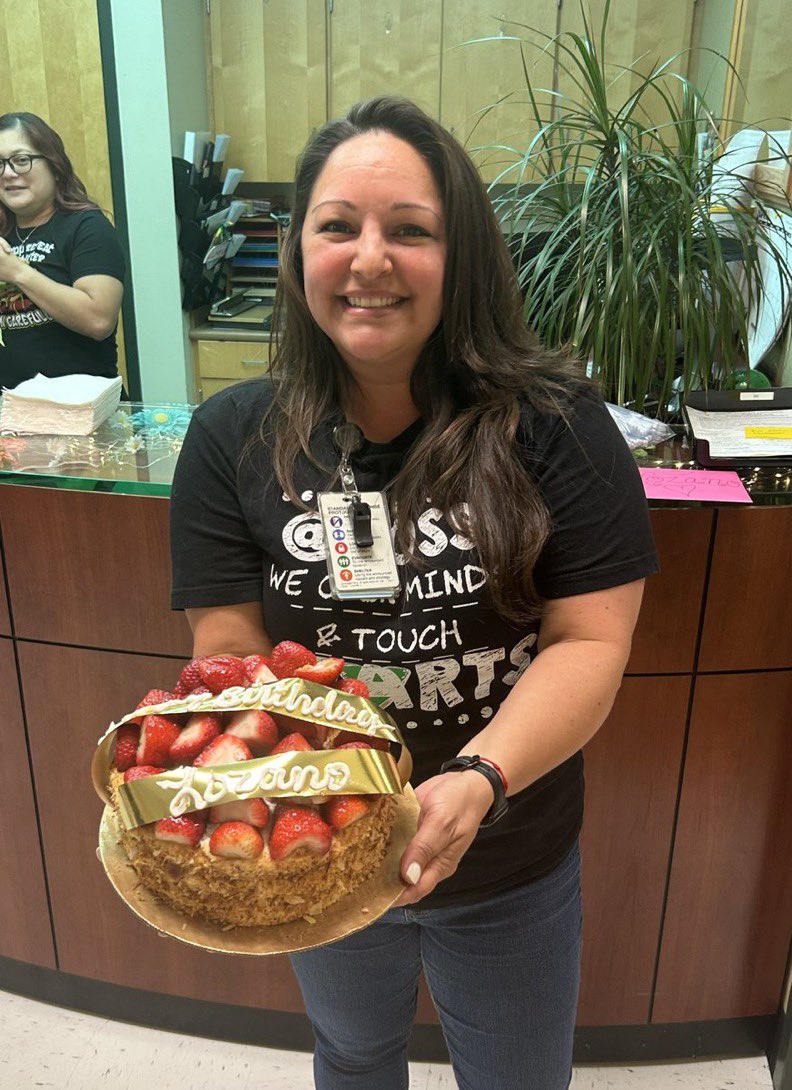 teacher_sigala's tweet photo. We celebrated @MsCMLozano bday today! She is amazing and does sooooo much for our campus! As @AdrianF37330960 says, best Associate Principal in NISD! #heartofarebel #rosslegends https://t.co/BmAAEGMZak