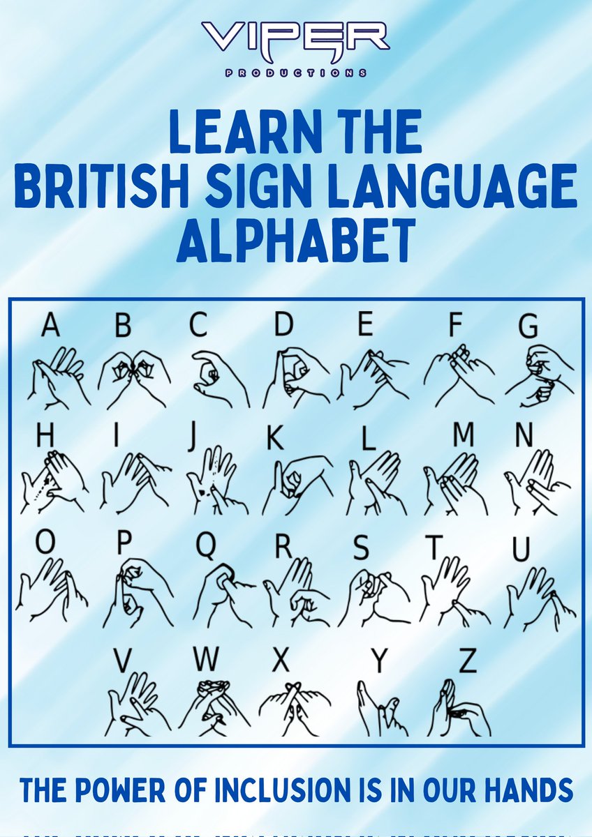 This Deaf Awareness Week, let's take a moment to celebrate the Deaf community, promote inclusion, and break down communication barriers. Whether it's learning a few signs, using captions, or simply being mindful, small steps make a big difference. 

viperproductions.co.uk