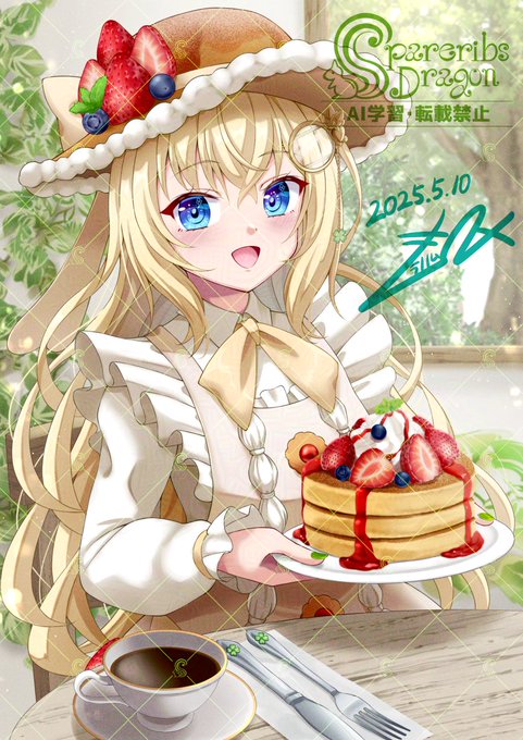 改めまして、VTuberのShinonさんの一枚絵とミニキャライラストのお仕立てをさせていただきました!💚✨
お菓子たっぷりなイラスト、描かせていただけて楽しかったですー!🥞
グッズにもなっているので、こちらもチェックしてみてね!🐿

https://t.co/q0pe6w1fhJ 