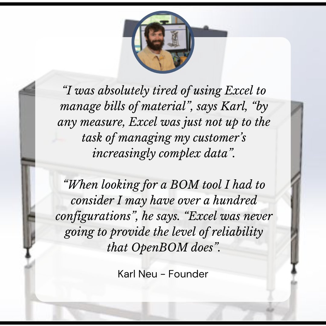 openbom's tweet image. Full project delivery made easy. Thunder Basin Engineering uses OpenBOM to streamline workflows and deliver confidently across every stage.
#EngineeringWorkflow #BOMManagement #PLM #OpenBOM
bit.ly/44uDx3l