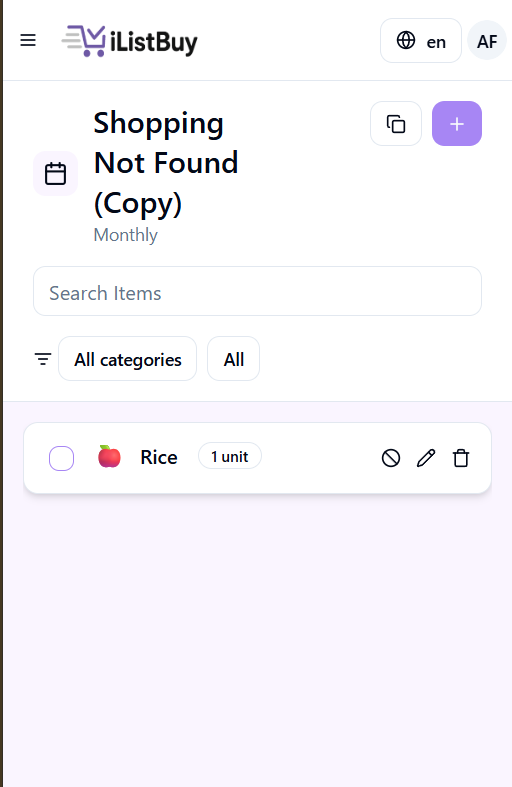 aiforgecode's tweet image. Another feature is now available.
Duplication of shopping lists, with all items or just "Not Found" items.
Making it easier to create lists for recurring purchases.
It also makes it easier when you can't find everything you want in a supermarket and have to go somewhere else…
