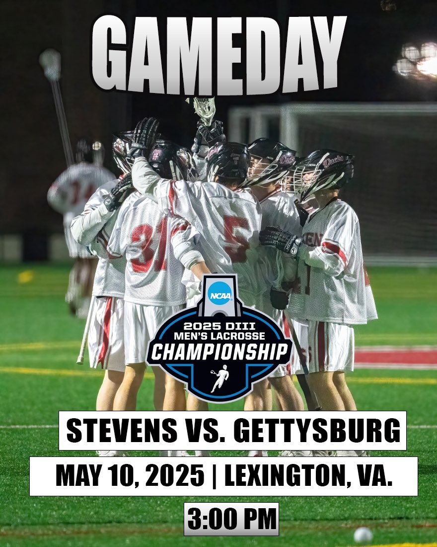 Men’s Lacrosse vs. Gettysburg
NCAA Tournament Second Round
📍Lexington, Va. (Washington &amp; Lee University)
⏰ 3:00 PM
📊 generalssports.com/sidearmstats/m…
📺 ncaa.com/game/6448607