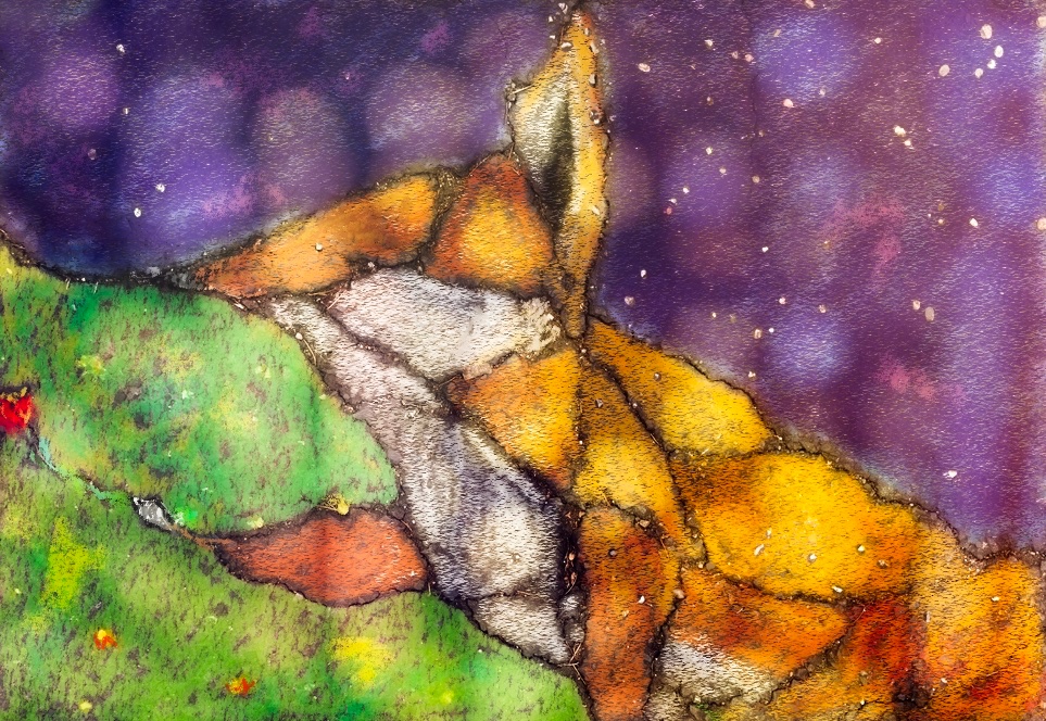 Broken pavement or
an offering of friendship
From a stained glass fox

Happy #HaikuSaturday, everyone!
 #Haiku #peace #love #kindness #hope #storiesinthestone
