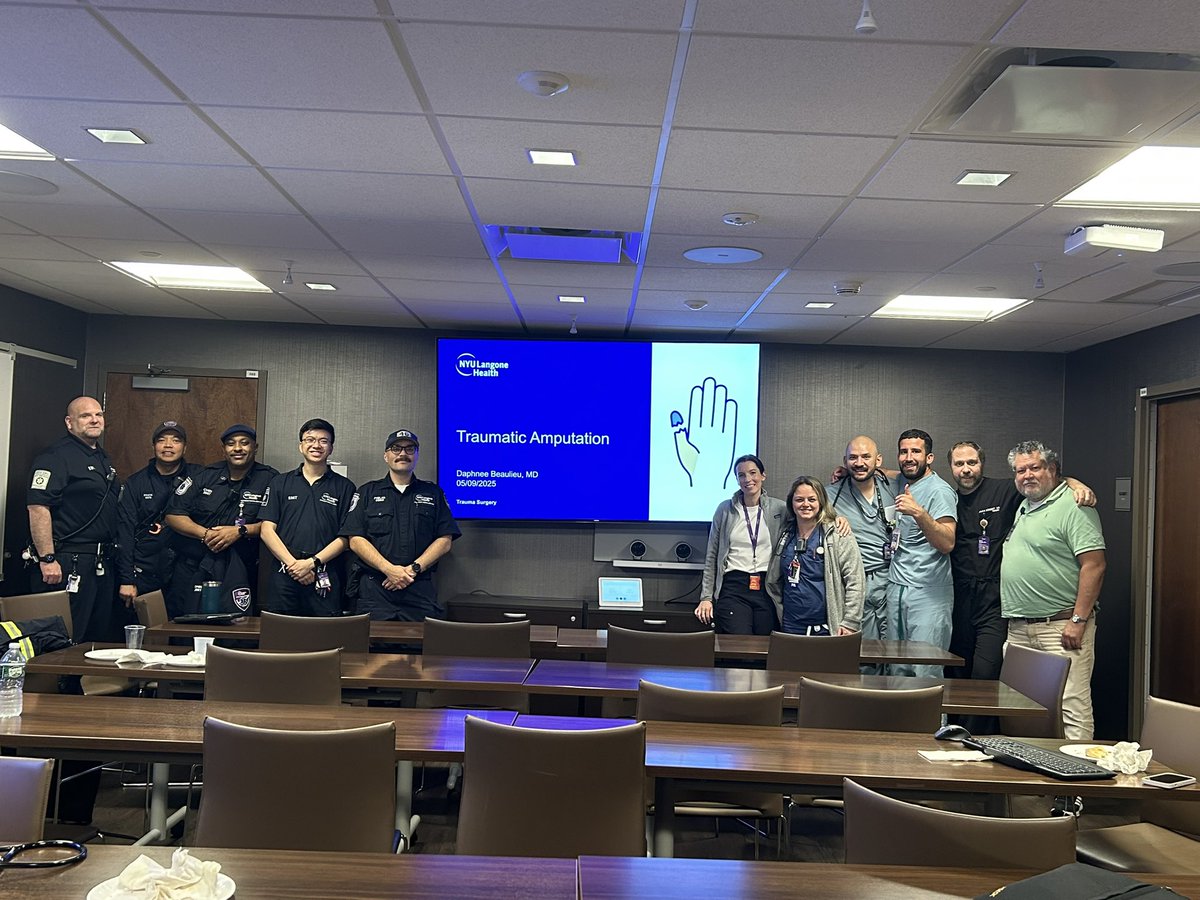Trauma & ACS of NYU Langone Hospital-Long Island (@nyulhli_trauma) on Twitter photo Yesterday, the <a href="/NYULangoneLI/">NYU Langone HospitalāLong Island</a> #trauma and #EMS teams gathered for a monthly #CME luncheon. The topic was traumatic amputation led by Dr. Daphnee Beaulieu. Thank you to all who attended!
#traumacenter #continuingmedicaleducation #partnership #quality Yesterday, the <a href="/NYULangoneLI/">NYU Langone HospitalāLong Island</a> #trauma and #EMS teams gathered for a monthly #CME luncheon. The topic was traumatic amputation led by Dr. Daphnee Beaulieu. Thank you to all who attended!
#traumacenter #continuingmedicaleducation #partnership #quality