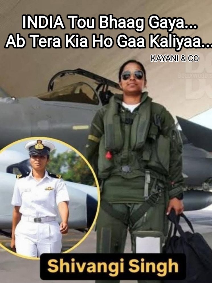 rhkayani's tweet photo. INDIA tou bhag Gaya.... 
Per Tera Kia Ho Gaa Kaaliyaa...
#PakistanZindabad 
#PakistanArmy https://t.co/7dHLSH7r2O