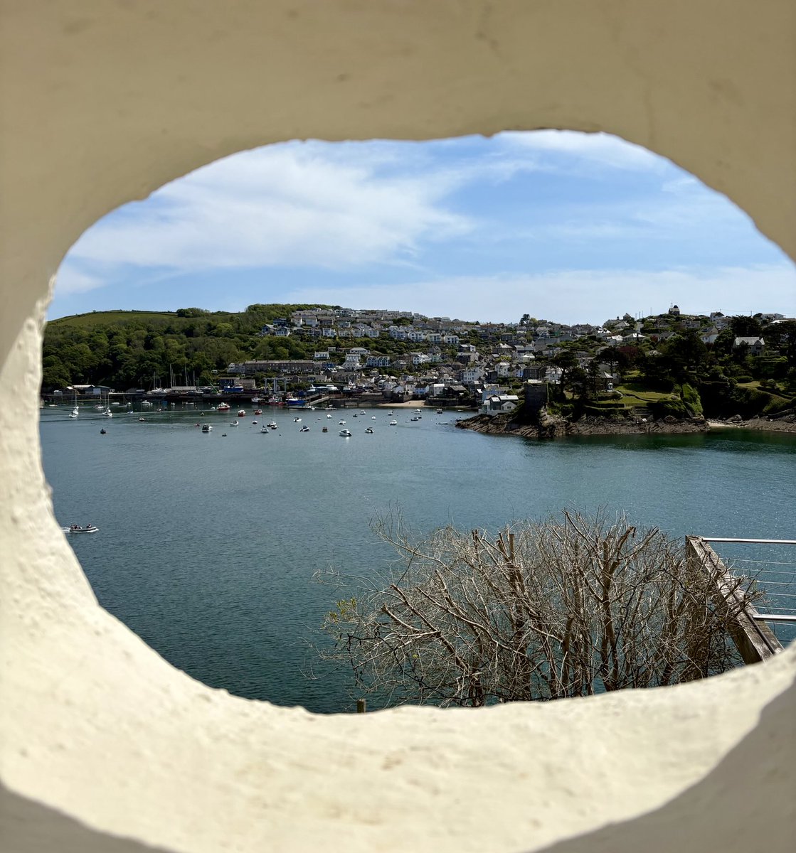 View in #Fowey today. Busy for the annual #DuMaurierLiteraryFestival 🩵