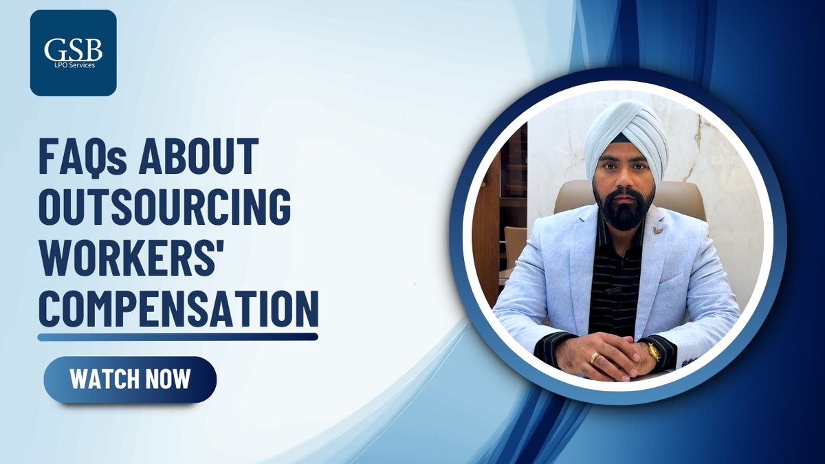 GsbLPOServices's tweet image. Workers&apos; Compensation Outsourcing FAQs | GSB LPO Services

youtu.be/CsYd4xNB2A0

#WorkersCompensation #LegalProcessOutsourcing #LPO #GSBLPO #LawFirmSupport #LegalOutsourcing #ParalegalSupport #DataSecurity #WorkersCompClaims #AttorneySupport
