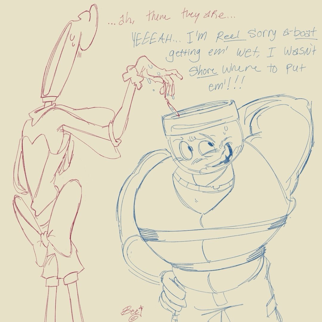 _BeetleBurger's tweet image. He can’t sea without his glasses…. #seaglass #glisten #finn #dandysworld #ship #request