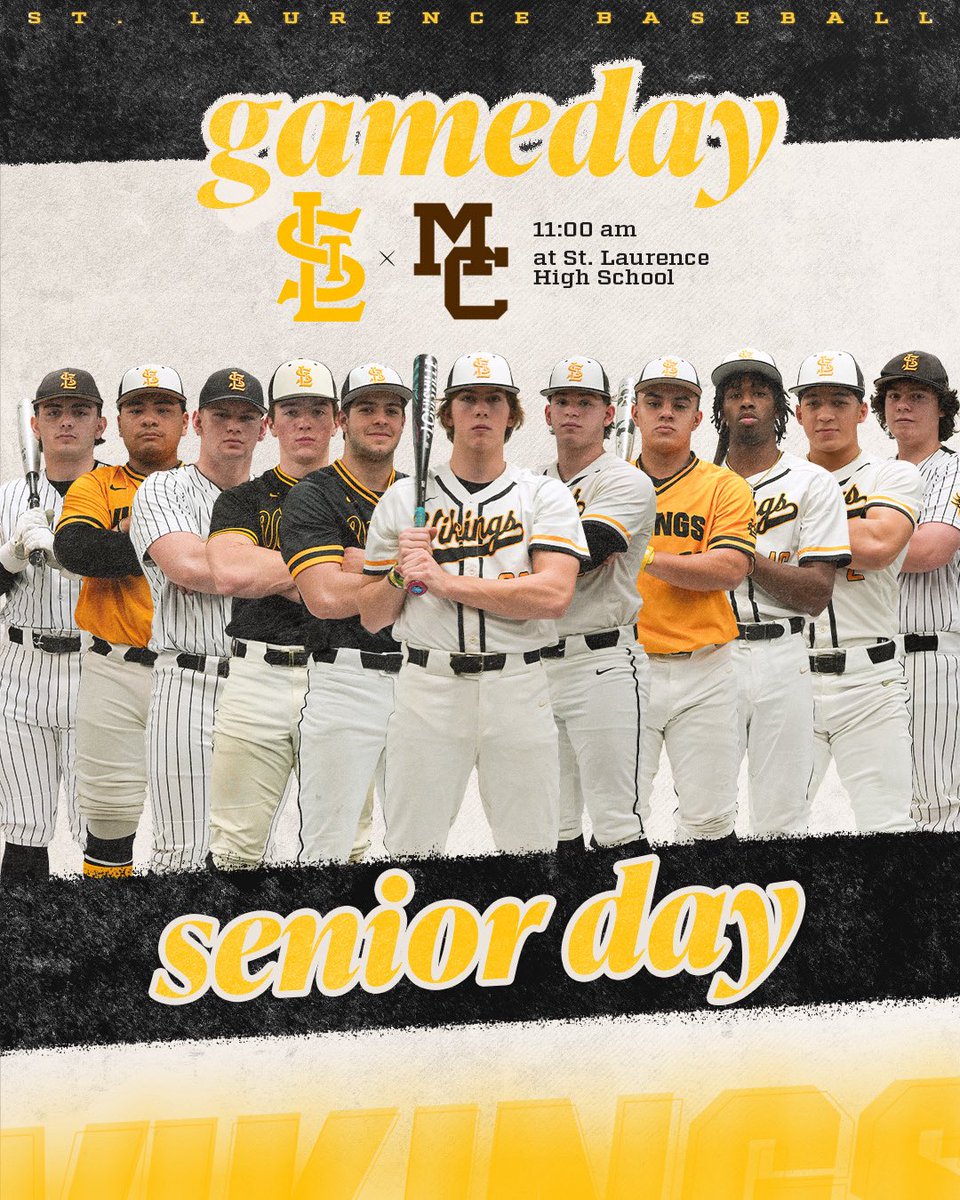 It’s Senior Day at Fabrizio! 
🔗 linktr.ee/stlbaseball #VikingWarriors