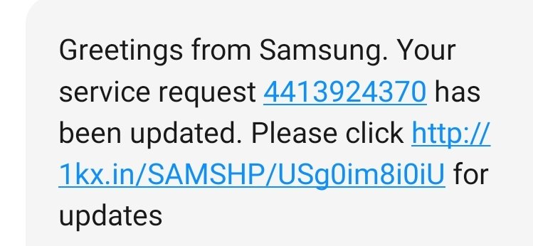 ashishrjl's tweet photo. @SamsungIndia why will the customer suffer? 
Poor service providing. https://t.co/k15WazPsmP