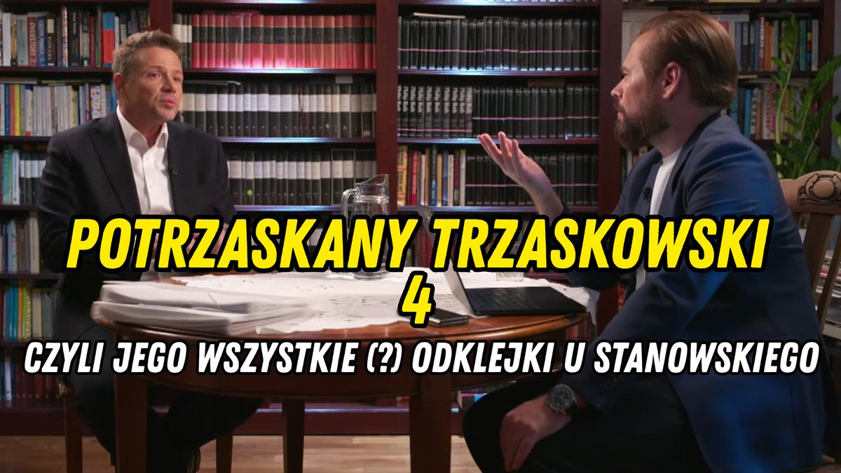 Rafał Trzaskowski poszedł... a nie, czekał na Krzysztofa Stanowskiego w swoim mieszkaniu, bo jako jedyny z kandydatów stchórzył przed wywiadem w studio ZERO.

Nic mu to nie pomogło.

Znowu pokazał się tak jak zwykle - jako odklejony manipulator i cwaniak.

Zapraszam na nitkę.