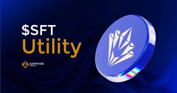 SapphireSwap's tweet image. Holder of $SFT can: 

🔹Stake: Lock your $SFT tokens to earn rewards and contribute to ecosystem stability.  
🔹Govern: Participate in decision-making, from platform updates to growth strategies.  
🔹Transact in our Ecosystem: Use $SFT for secure and transparent gemstone…