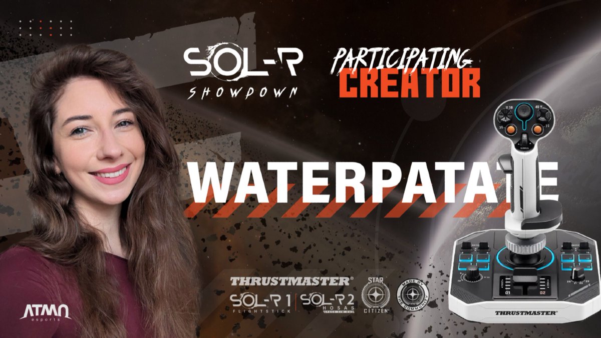 ATMO Esports (@atmoesports) on Twitter photo 👁️🗨️ SCANNING…
Identity Confirmed: <a href="/waterpatate/">Waterpatate 💫</a>
Personality: Jetsetter
Style: Air-to-Air Combat
Status: Cleared for dogfight in the <a href="/TMThrustmaster/">Thrustmaster Official</a> SOL-R Showdown on May 17th
#starcitizen 👁️🗨️ SCANNING…
Identity Confirmed: <a href="/waterpatate/">Waterpatate 💫</a>
Personality: Jetsetter
Style: Air-to-Air Combat
Status: Cleared for dogfight in the <a href="/TMThrustmaster/">Thrustmaster Official</a> SOL-R Showdown on May 17th
#starcitizen