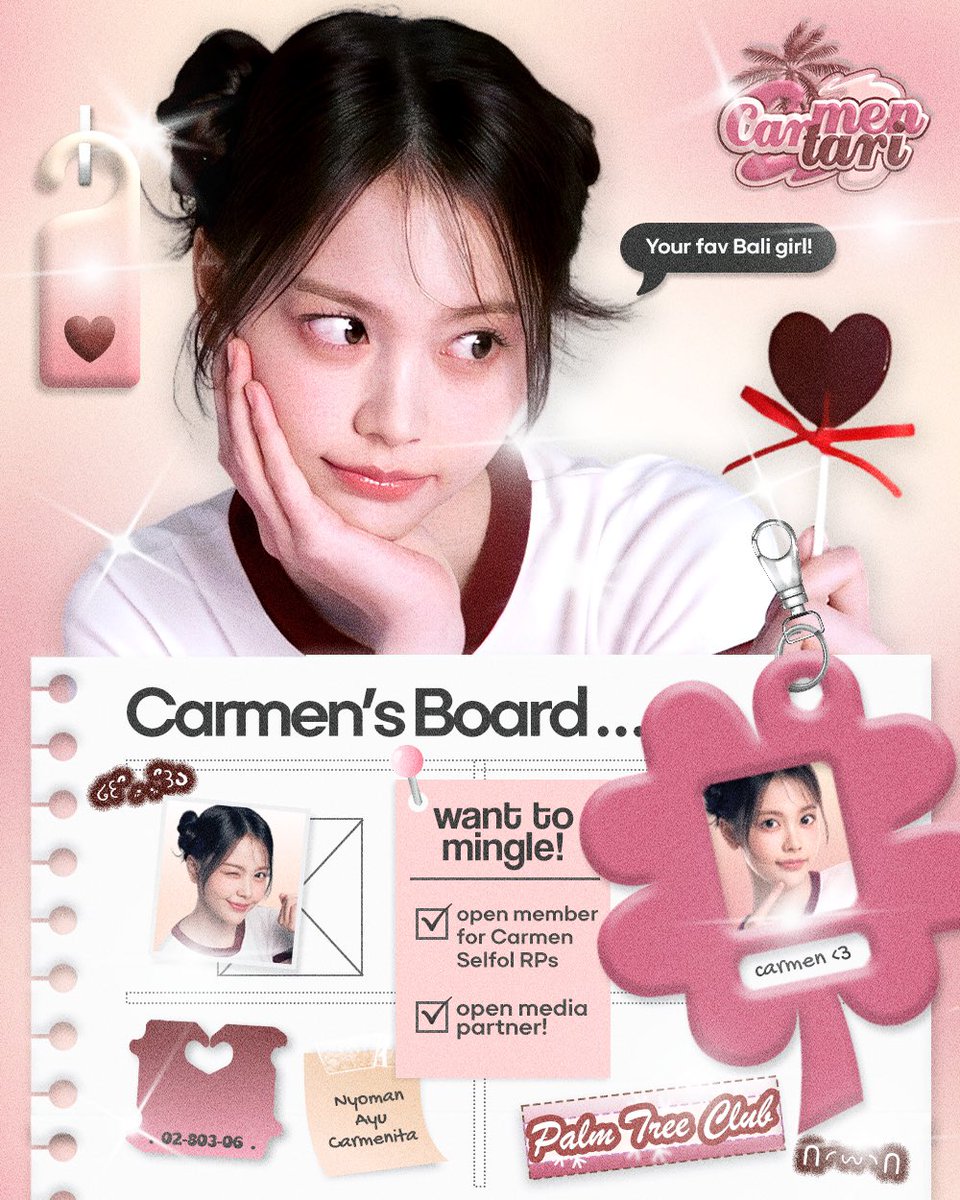 CarmenMentari's tweet image. Repost sangat diapresiasi!

Halo! Kami Carmen Mentari, pelita kecil di langit cerita. Saat ini membuka hati dengan penuh harap, mencari manis mentari kami, Carmen RPs dan SQ/OA yang hangat jiwanya. Jika hatimu berbisik untuk singgah, tinggalkan jejak manismu yang bersinar 𖤓.°༄