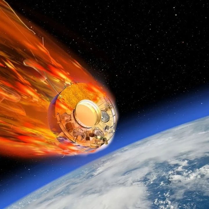 Türkiye'ye düşme ihtimali %16 olan uzay aracı parçası Hint Okyanusu'na düştü.