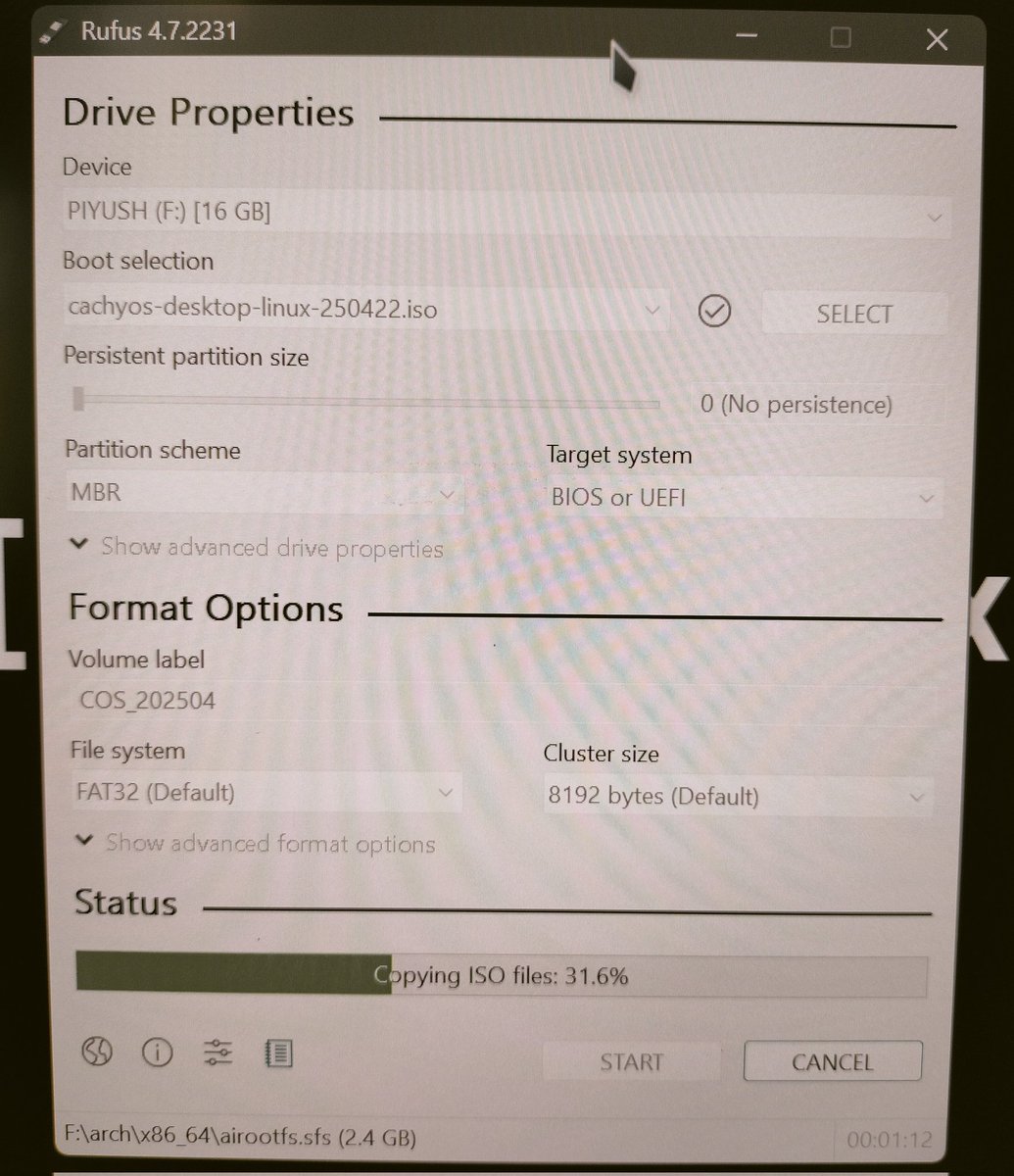 PiyushKrRai's tweet photo. Was getting bored !
Decided to #distrohop again

Switching from @ManjaroLinux to @CachyOS !!

#CachyOs is currently #2 on @DistroWatch 

#Linux #Manjaro #Arch #CachyOs #Distrowatch #ArchLinux https://t.co/gm32sVCraY