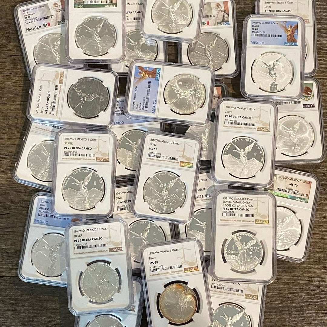 MS69 libertad slab 
Bin to claim $80 each plus shipping 

#coins  #coincollecting #silver #coincollection #coincollector #silvercoinatta #silvercoinnecklace #1ozsilvercoin