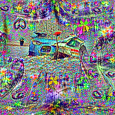 zer0int1's tweet photo. More #OpenVision ViT-Large-14 224 text salience features.

Explosive Party features 
(dunno what they encode exactly)
Layer 22

(That's a 224x224 image / feature activation max visualization - a 'neuron' from inside the #AI!)
#AIart https://t.co/FZbHzcgBct