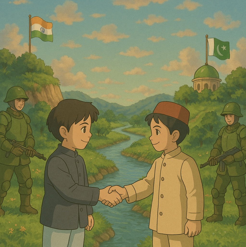 The people of Pakistan and India were never enemies as we share 5000 years history together. We are only divided by the noise of politics and news propaganda. Let’s not carry hate any longer, shake hands and choose peace over division. 
🇵🇰🤝🇮🇳

 #ceasefire