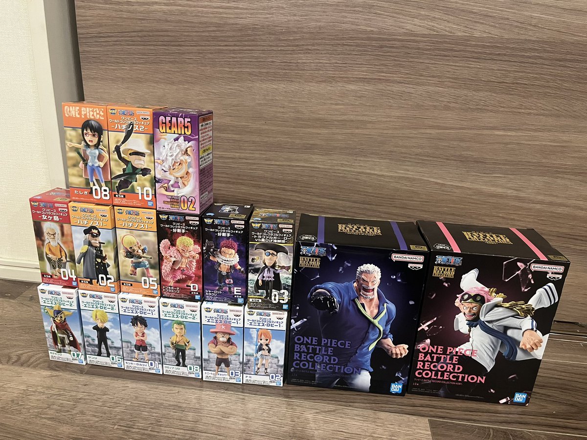 sound_industry_'s tweet photo. #ONEEPIECE
#クレーンゲーム
ワーコレが大きいアームで置いてあったから、まとめて取ってきました!
5個横並びにくっついて配置されてて、しかも好きな選べるっていうサービス付き🎵
ワーコレ2個取りなんて初体験でした🙌
#ONEPIECE好きと繋がりたい #ジンベエ推し https://t.co/HNMSjszReO