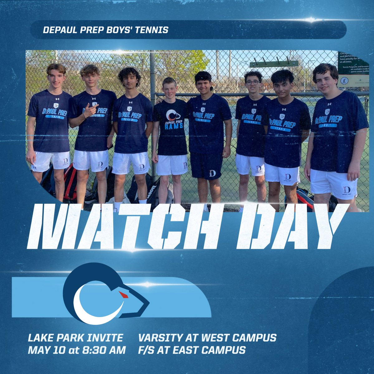 MATCH DAY! Good luck to the Rams in the Lake Park Invite today 🎾🙌