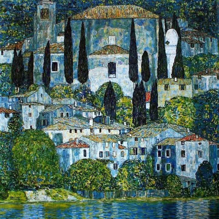Gustav Klimt
 "Church in Cassone" 
1913