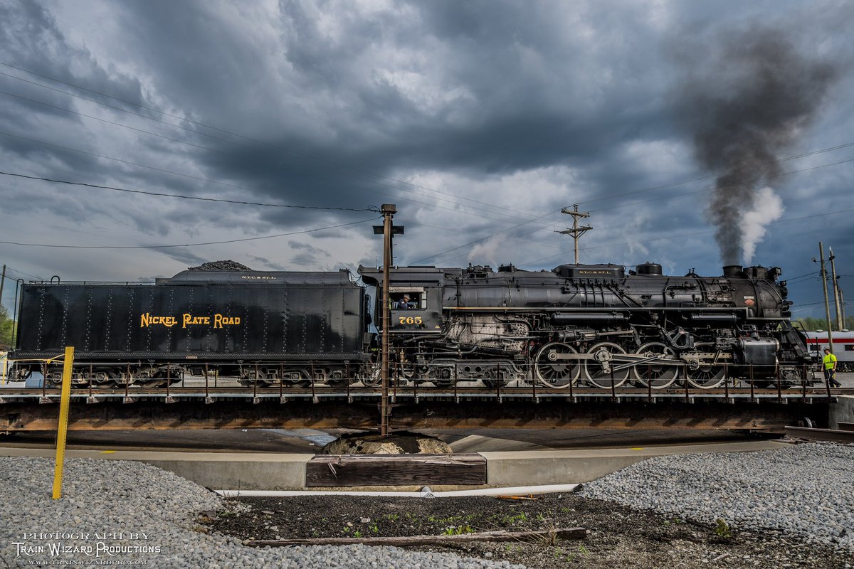 Matt Viar (@matt_viar) on Twitter photo In observance of this year’s #NationalTrainDay I’m posting this incredible pic by <a href="/TrainWizardPro/">TrainWizardPro</a> of <a href="/FortWayneRails/">Fort Wayne Railroad</a> <a href="/NickelPlate765/">Steam Locomotive 765</a> on the turntable in Brewster, OH earlier this week. Today employee trips on the @wlerwy are being operated to mark their 35th anniversary. In observance of this year’s #NationalTrainDay I’m posting this incredible pic by <a href="/TrainWizardPro/">TrainWizardPro</a> of <a href="/FortWayneRails/">Fort Wayne Railroad</a> <a href="/NickelPlate765/">Steam Locomotive 765</a> on the turntable in Brewster, OH earlier this week. Today employee trips on the @wlerwy are being operated to mark their 35th anniversary.