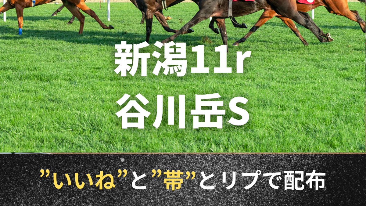 【5/11 新潟11r 爆穴教えます】 

以下の条件達成で谷川岳Sプレゼント🎁

①フォロー&amp;この投稿にいいね❣️
②このポストに『帯』とコメント

お早めに！！