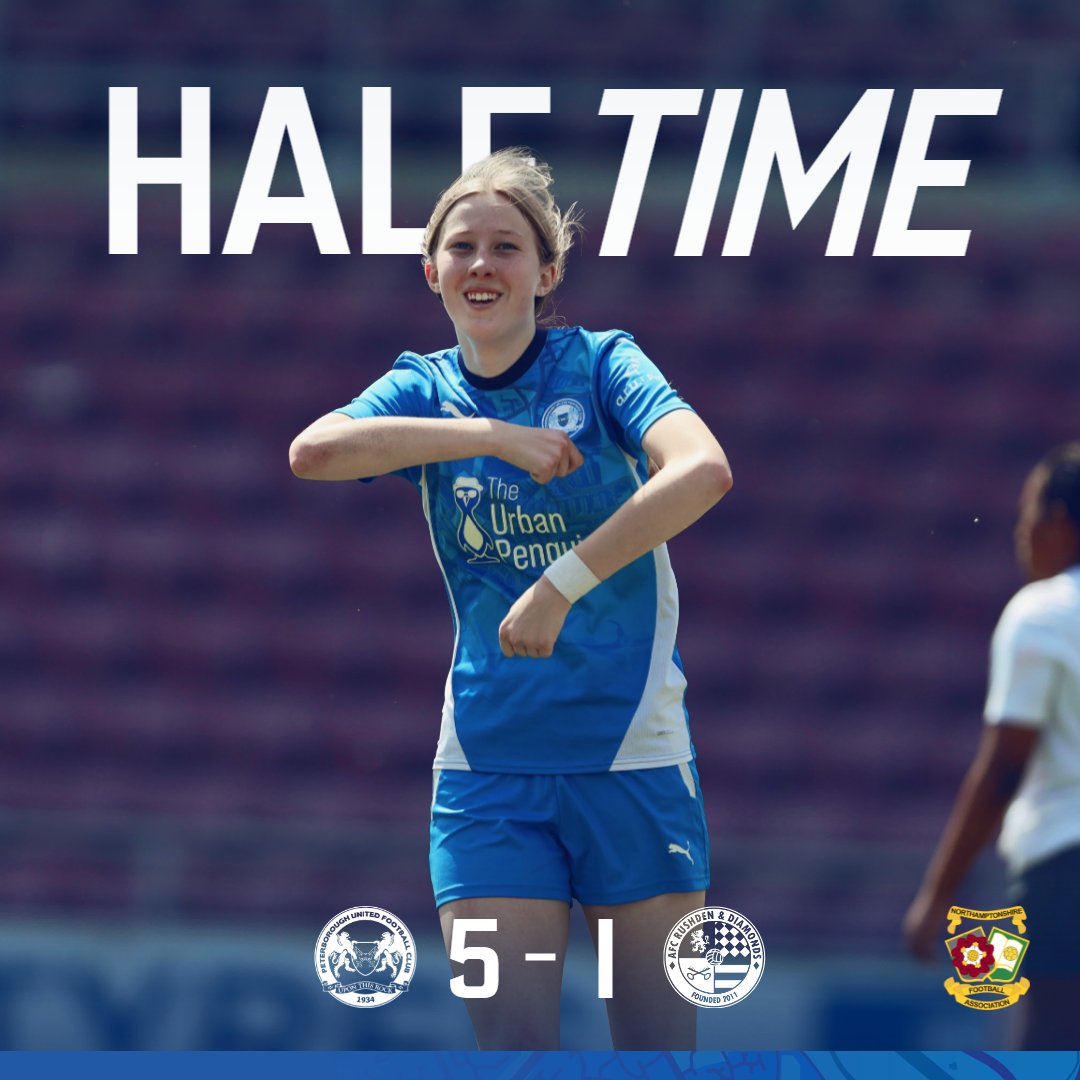 HALF TIME | Posh go into the break with a strong lead thanks to a brace from Ford and goals from Ballard, Chetwynd and Cook.

🎩 5-1 ⚪️ | #pufc