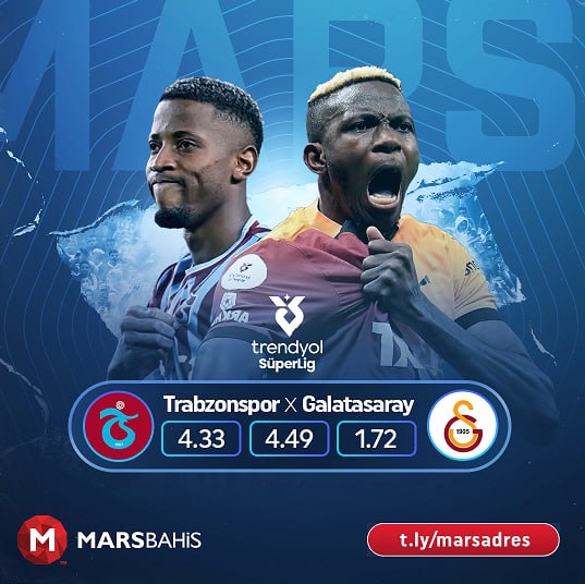 Trabzonspor x Galatasaray Dev Oranlar Marsbahis'te !

Giriş: bit.ly/MarsGiriss

TSvGS Penaltı Ofsayt ve bir çok özel bahis.

#marsbahis