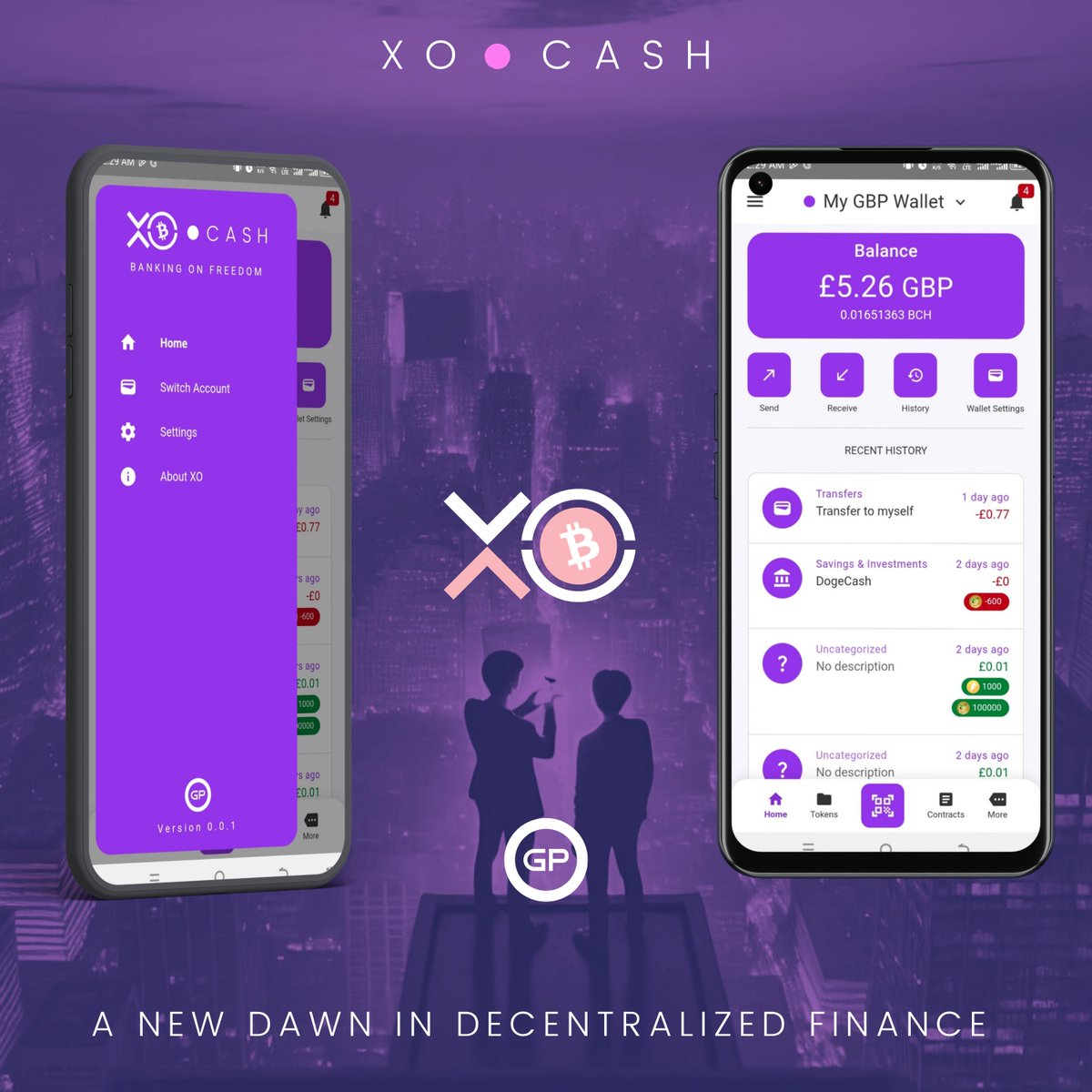 XO_bitcoincash's tweet image. An early glimpse into the XO Wallet being built on the XO Stack by @GeneralProtocol. A new era of decentralized finance is nearing upon us with Bitcoin Cash.
