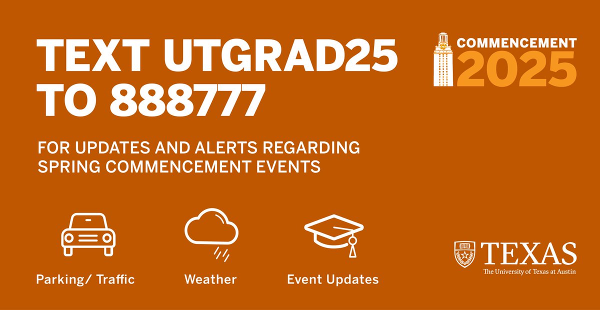 Make sure you’re in the know while celebrating the graduating Longhorns in your lives 🤘

#UTGrad25