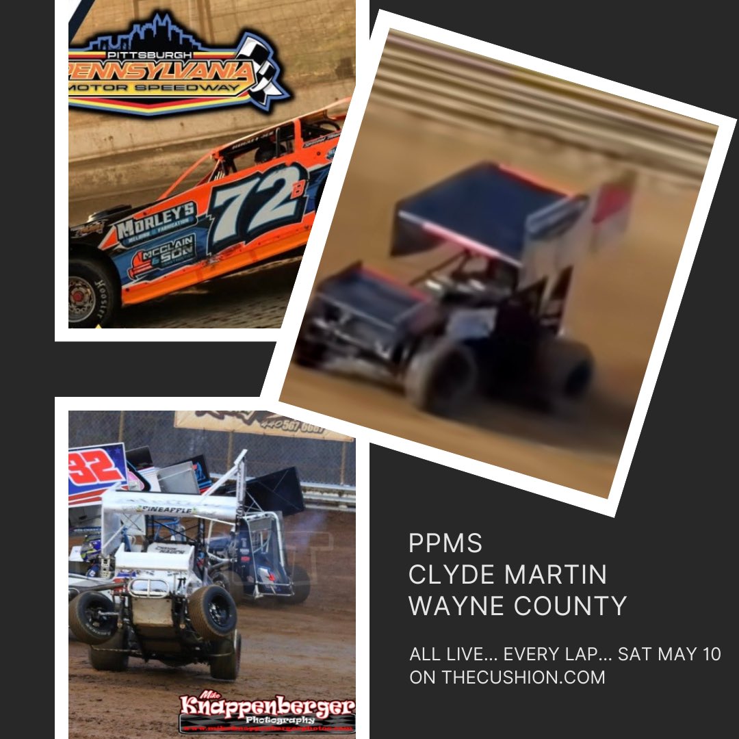 The Cushion (@watchthecushion) on Twitter photo Check it out… not a washout tonight!
<a href="/wcsohio/">Wayne County Speedway</a> & <a href="/PAMotorSpeedway/">PPMS 🏁</a> finally can get their seasons started! <a href="/LancoCMMS/">Clyde Martin Memorial Speedway</a> on the schedule as well with lots of Micro Sprint action.
410 Sprints, Late Models & Mods at WCS
RUSH Late Models & RUSH Sprints at PPMS
TheCushion.com Check it out… not a washout tonight!
<a href="/wcsohio/">Wayne County Speedway</a> & <a href="/PAMotorSpeedway/">PPMS 🏁</a> finally can get their seasons started! <a href="/LancoCMMS/">Clyde Martin Memorial Speedway</a> on the schedule as well with lots of Micro Sprint action.
410 Sprints, Late Models & Mods at WCS
RUSH Late Models & RUSH Sprints at PPMS
TheCushion.com