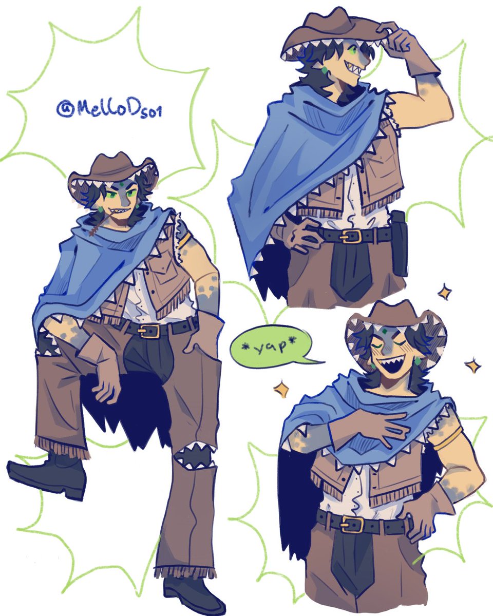 MelloD501's tweet image. COWBOY FOOLISH YAYAY 🤠🎯
#foolishfanart