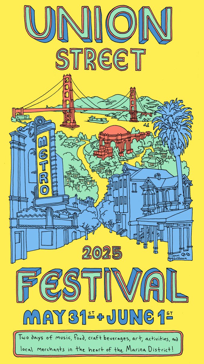 I had the honor of designing this years Union Street Festival Poster! It’s happening May 31st and June 1st!