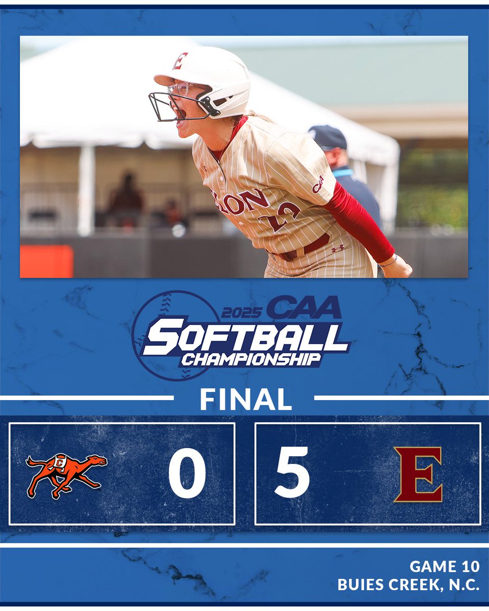 Coastal Athletic Association (@caasports) on Twitter photo The Phoenix are victorious!
<a href="/ElonSoftball/">Elon Softball</a> forces a game winner take all game with the #CAASoftball 🏆 on the line The Phoenix are victorious!
<a href="/ElonSoftball/">Elon Softball</a> forces a game winner take all game with the #CAASoftball 🏆 on the line