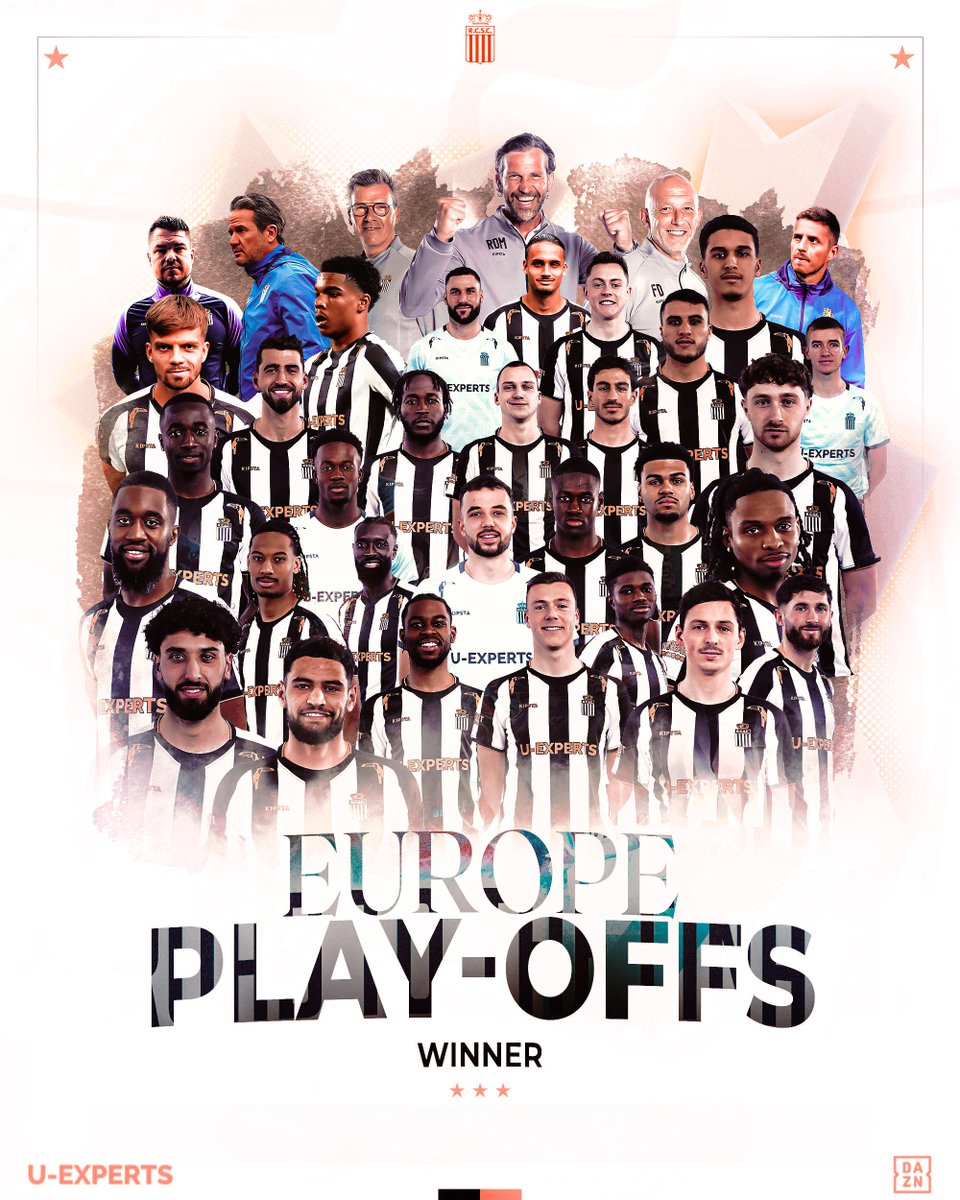SportCharleroi's tweet image. 𝗟𝗮 𝗳𝗼𝗿𝗰𝗲 𝗱’𝘂𝗻 𝗴𝗿𝗼𝘂𝗽𝗲 ! 😍

Félicitations à l’ensemble du staff sportif et médical, aux joueurs et à nos supporters. Cette première place est la réussite de toute une ville : Charleroi ! 🖤

#RCSC #UExperts ⚫️⚪️