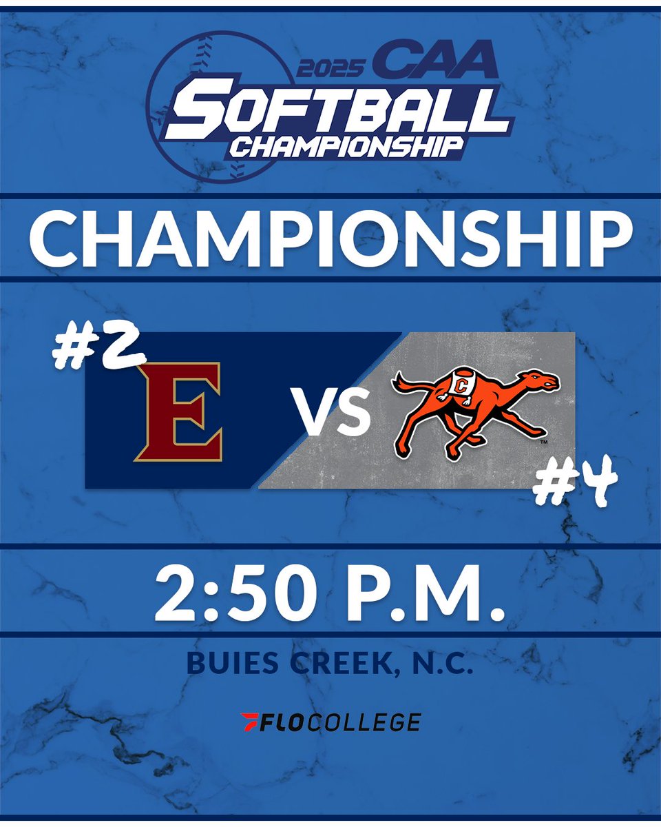 Coastal Athletic Association (@caasports) on Twitter photo WINNER. TAKES. ALL. 👑
<a href="/ElonSoftball/">Elon Softball</a> vs. <a href="/GoCamelsSB/">Campbell Softball</a>
💻 | bit.ly/434cAUj
📊 | bit.ly/3RSmnb2
🏆 | CAASports.com/softball WINNER. TAKES. ALL. 👑
<a href="/ElonSoftball/">Elon Softball</a> vs. <a href="/GoCamelsSB/">Campbell Softball</a>
💻 | bit.ly/434cAUj
📊 | bit.ly/3RSmnb2
🏆 | CAASports.com/softball