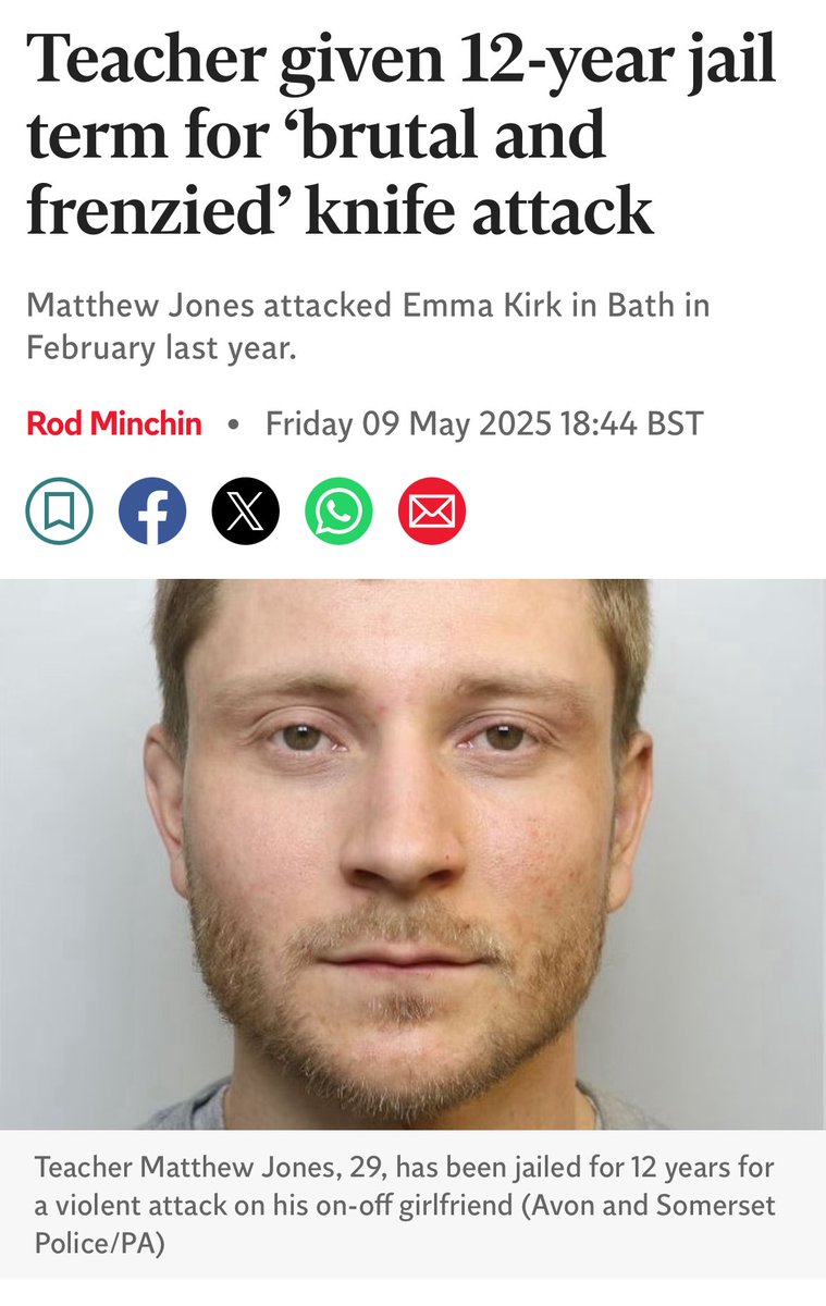 18yr old woman stabs man once in the chest whilst he is violently trying to rape her

MURDER - 17 years 

29 yr old man stabs woman 17 times in an attack described as ‘brutal and frenzied’ because she didn’t want to see him anymore. 

GBH - 12 years.

Make this make sense?