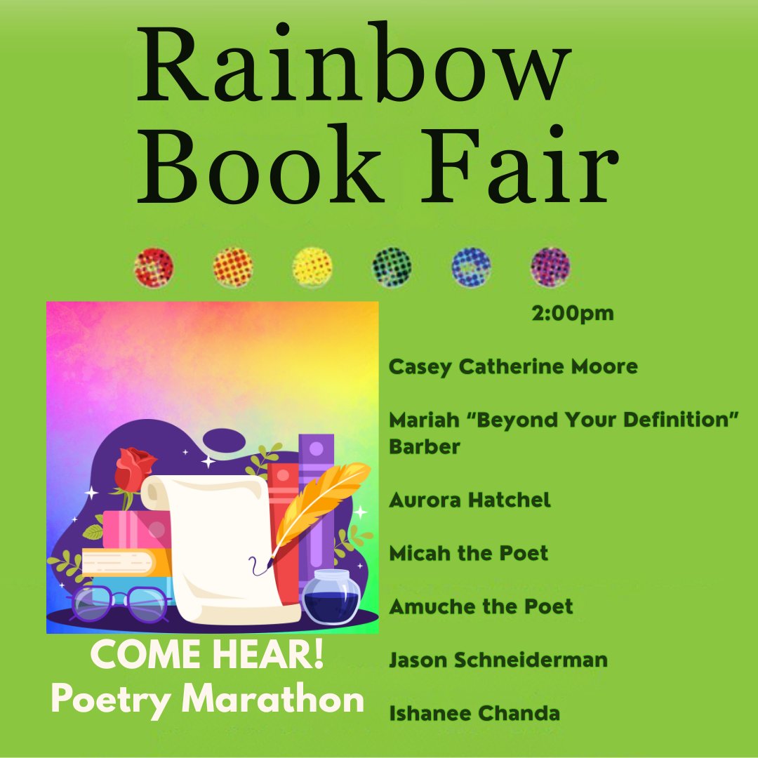 Next up for Come Hear Poetry Marathon!